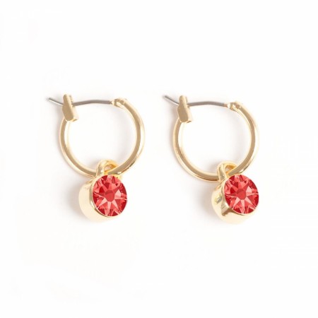A&C Swarovski creole earring padparadscha