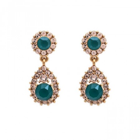 Sofia earrings royal green