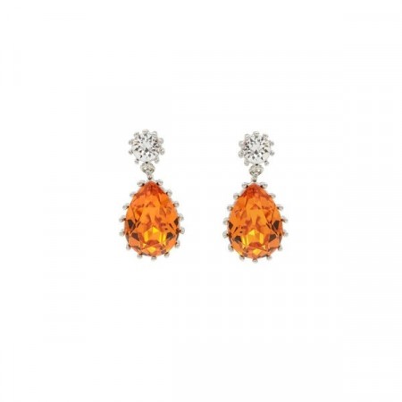 Droplet earrings Tangerine