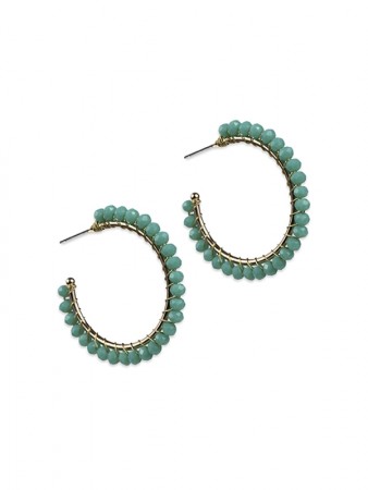 Mary small hoop turquoise
