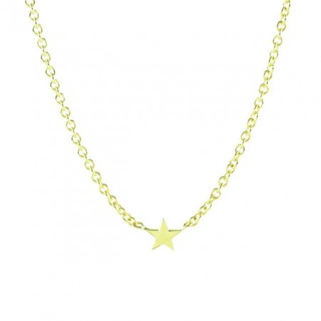 Star gold plated necklace