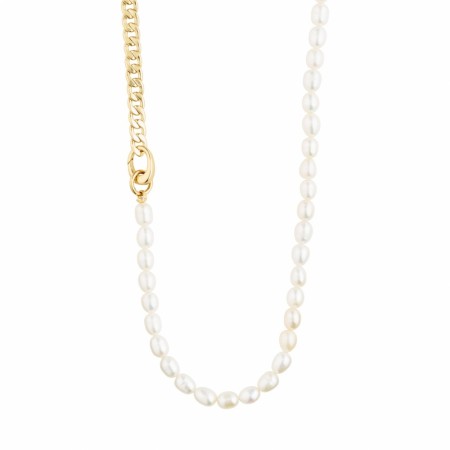 Pilgrim Precious curb chain and freshwater pearl necklace