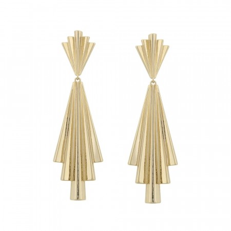 SNÖ Ray pendant gold earrings