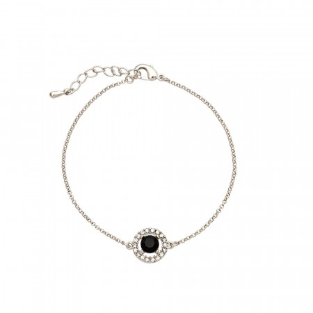 Miss Miranda bracelet jet/silver