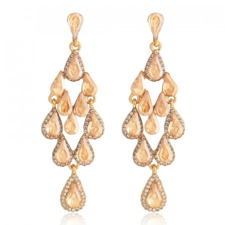 AVI Jewels Beverly earrings gold/champagne