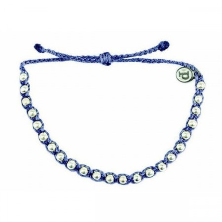 Pura Vida armbånd ZULUFADDER studded columbia blue