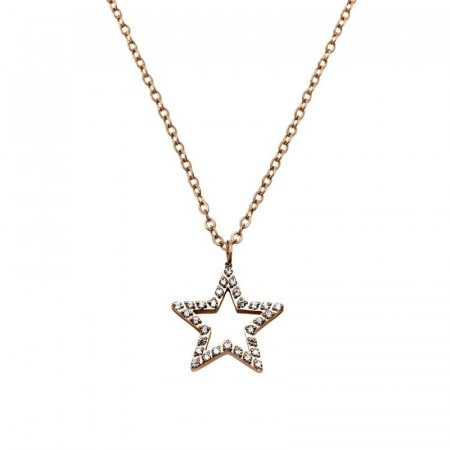 Nova cz Necklace Rose Gold