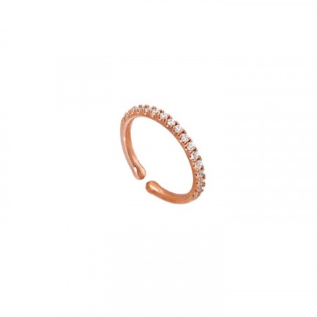 Kennedy ring rose gold/crystal