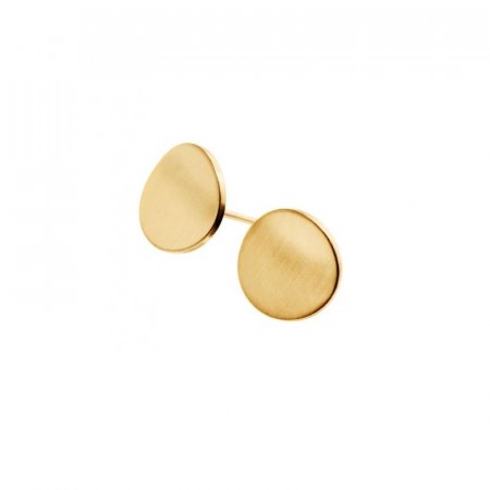 Concave Studs Matt Gold