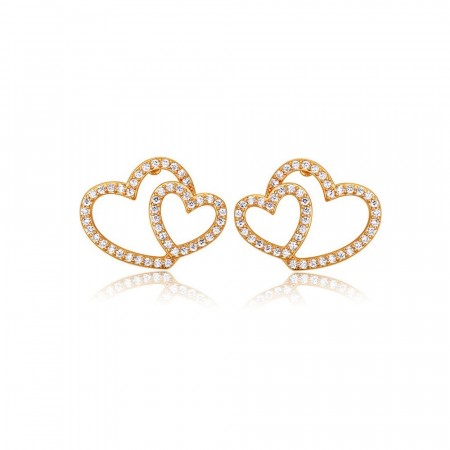 Wild at heart gold earrings