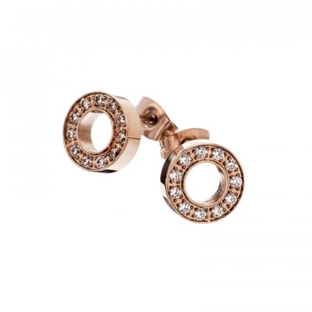 Eternity studs rose gold