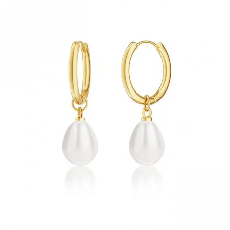 AVI Jewels Pearly earrings gold