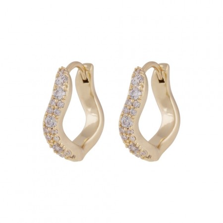 Snö of Sweden Essential Curve small earrings gold