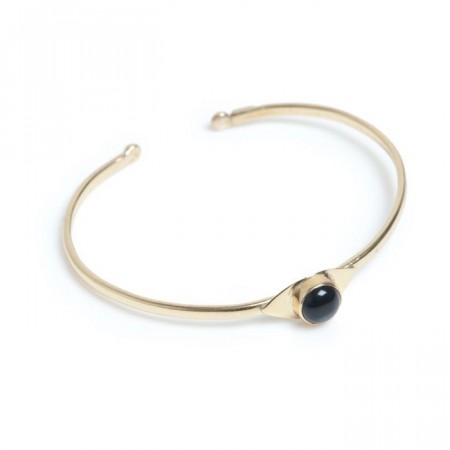 A&C Black eye cuff black onyx/design Charlotte T