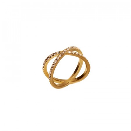 Glow X ring matt gold