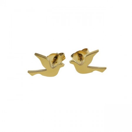 Dove studs small gold