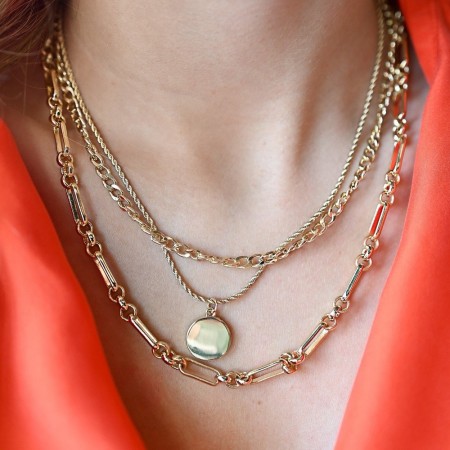 SNÖ Patrice necklace plain gold