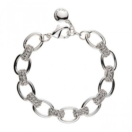 Monroe chain bracelet silver/clear