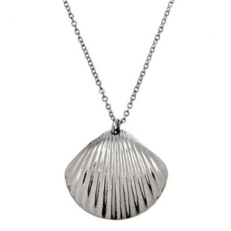 Shell Necklace Long Steel