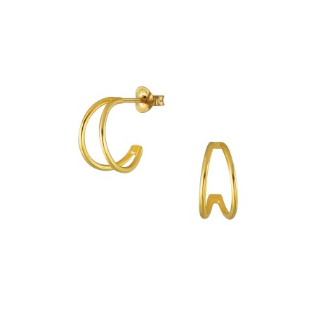 14K gullbelagte Hedda mini hoops