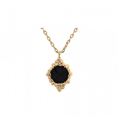 Bonnie necklace jet/gold