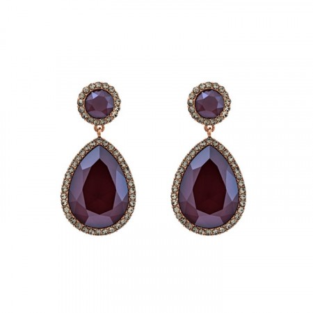 Carlotta earrings rose lacquer
