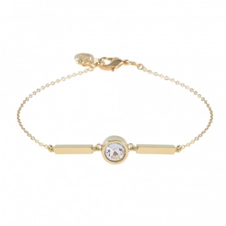 Noice chain bracelet gold/clear