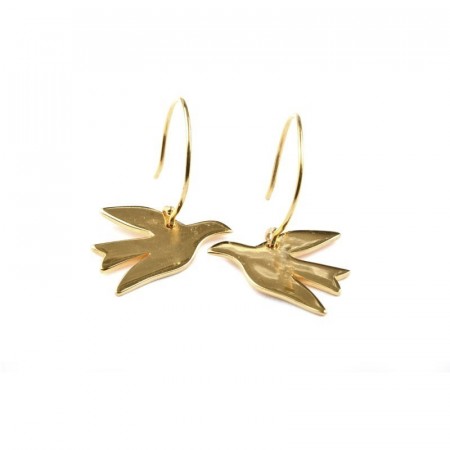 Birdy earrings gold