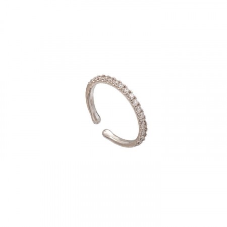 Kennedy ring silver/crystal