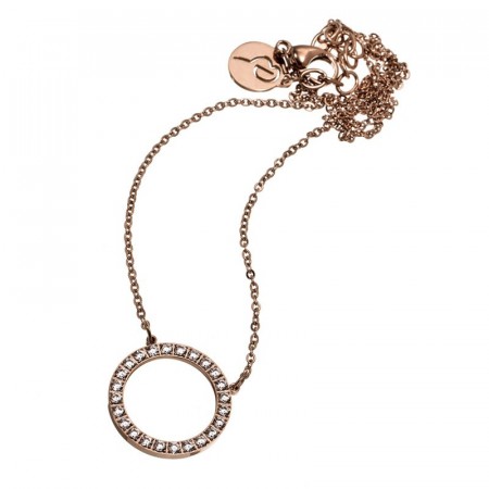 Glow Necklace Short Rose Gold