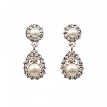 Sofia earrings pearl creme