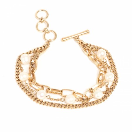 A&C perlearmbånd multi Freshwater pearl