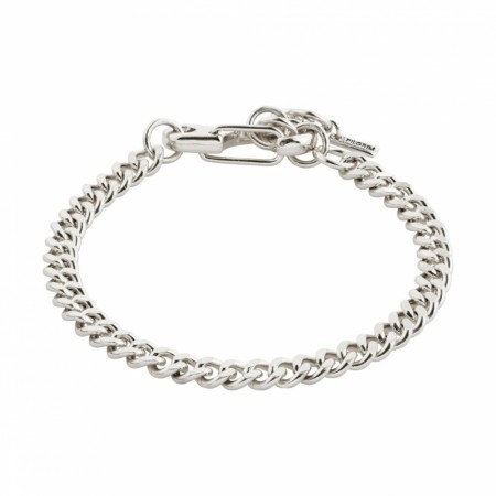 Pilgrim Hopeful curb chain bracelet silverplated