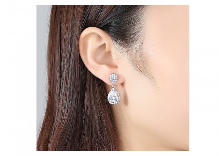 JBX Halo Crystal earrings