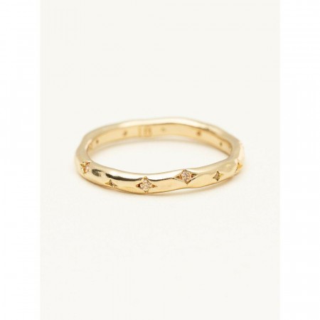 YLVA LI Petite Bertha ring - Gold