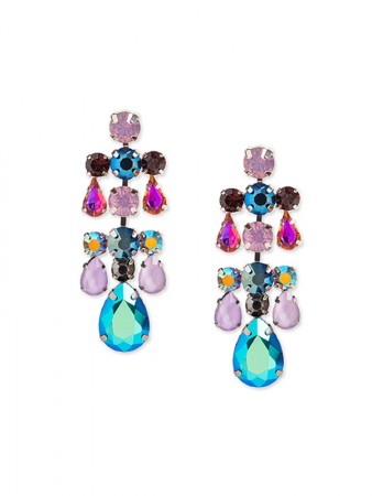 Multicolored Bisous earring