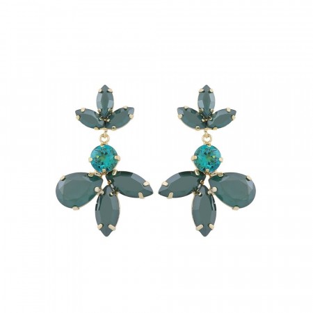 SNÖ Smith small pendant earring green