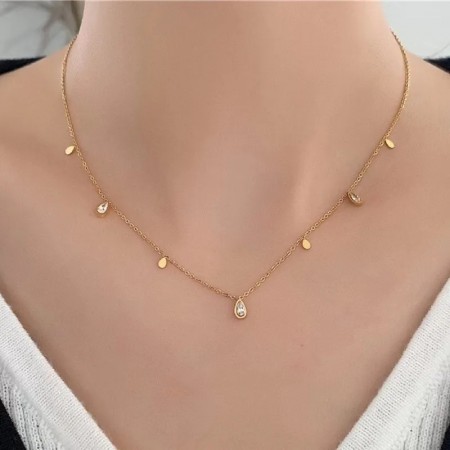 AVI Jewels Drop necklace gold