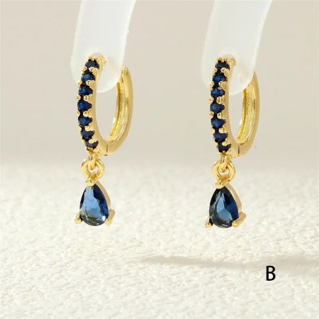 AVI Jewels Paris earrings gold/blue