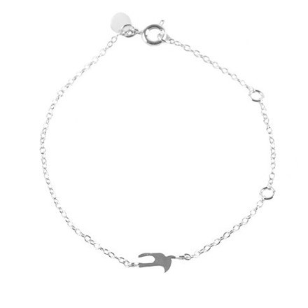 Swallow silver bracelet