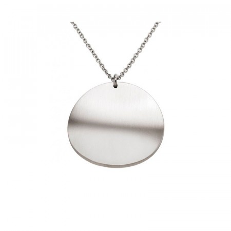 Concave Necklace Matt Steel