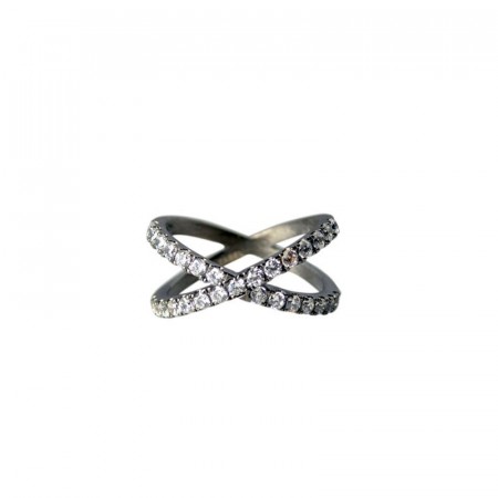 Ring Emmie X black rhodium