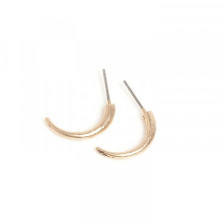 A&C Urban safari bronze tooth earrings