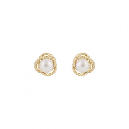 Snö of Sweden Lydia pearl earrings gold
