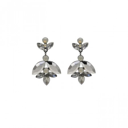 Audrey earrings hematite grey
