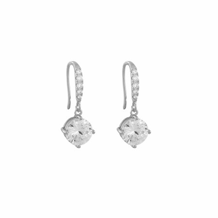 SNÖ Luire stone pendant earring silver/clear