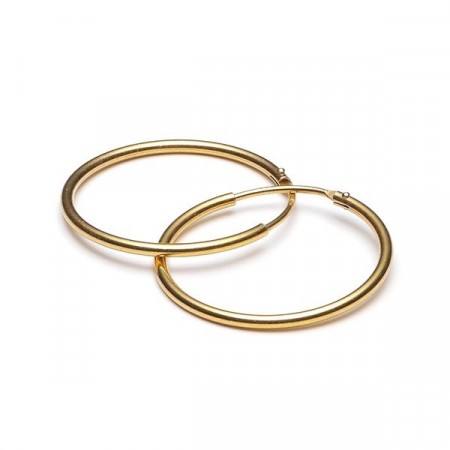 Enamel gold hoops