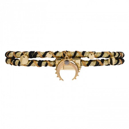 Hipanema armbånd/choker SULTANA sort