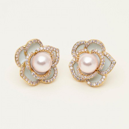Lily and Rose Coco Rose earrings - Ivory Mist