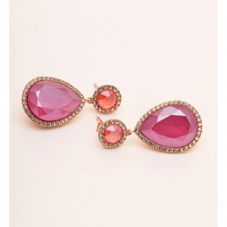 Lily and Rose Carlotta earrings - Peony pink